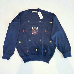 Unique Vintage 90’s Men’s Large Golf Themed Embroidered sweater